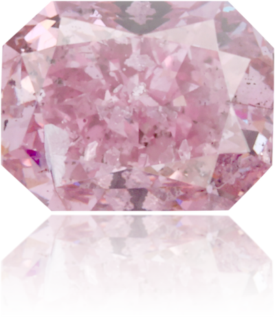Natural Pink Diamond Rectangle 1.04 ct Polished