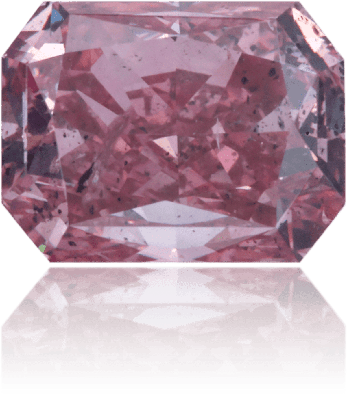 Natural Purple Diamond Rectangle 1.05 ct Polished