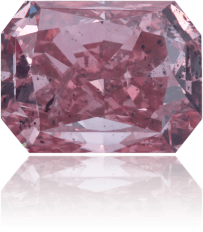 Natural Purple Diamond Rectangle 1.05 ct Polished