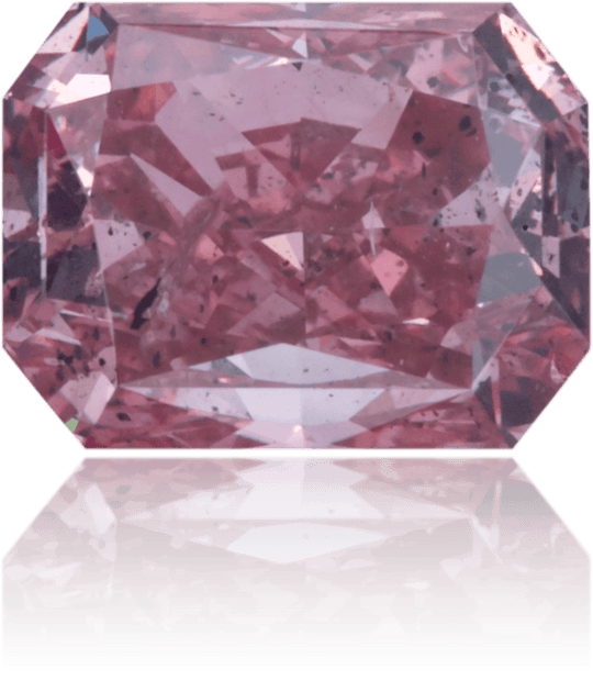 Natural Purple Diamond Rectangle 1.05 ct Polished