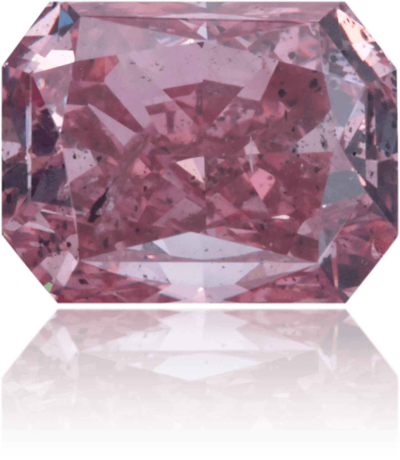 Natural Purple Diamond Rectangle 1.05 ct Polished