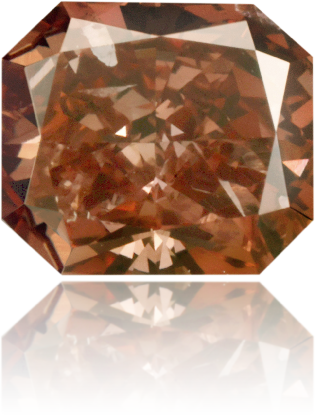Natural Pink Diamond Rectangle 0.72 ct Polished