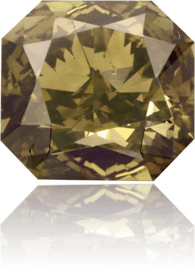Natural Green Diamond Rectangle 1.02 ct Polished