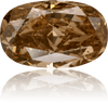 Natural Brown Diamond Oval 2.17 ct Polished