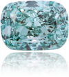 Natural Blue Diamond Cushion 0.33 ct Polished