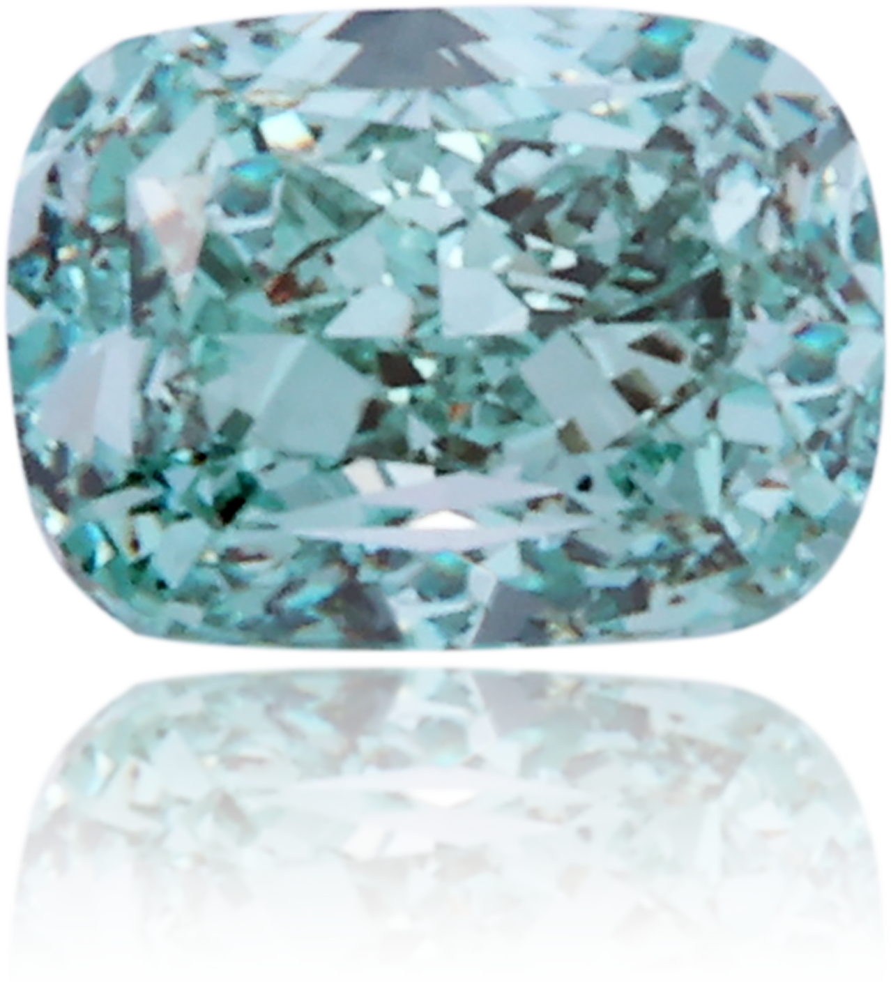 Natural Blue Diamond Cushion 0.33 ct Polished