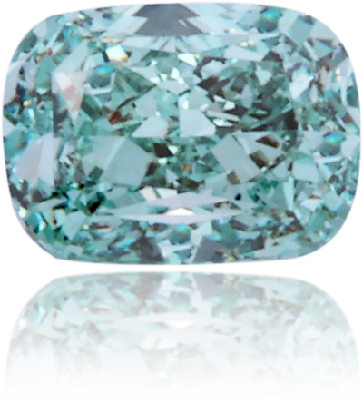 Natural Blue Diamond Cushion 0.33 ct Polished