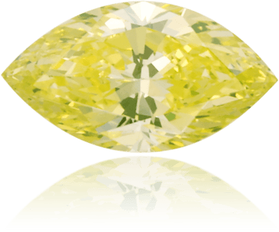Natural Green Diamond Marquise 0.45 ct Polished