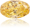 Natural Yellow Diamond Oval 0.90 ct Polished