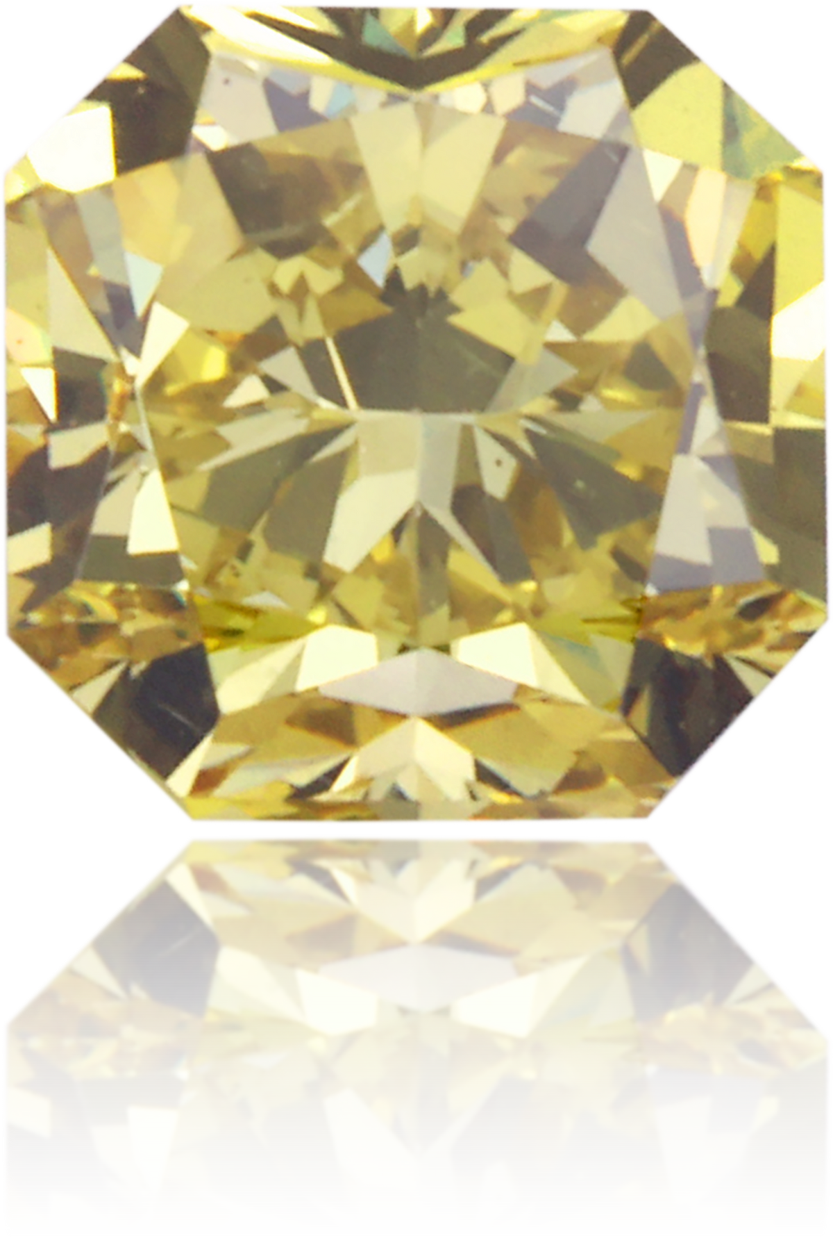 Natural Green Diamond Square 0.93 ct Polished