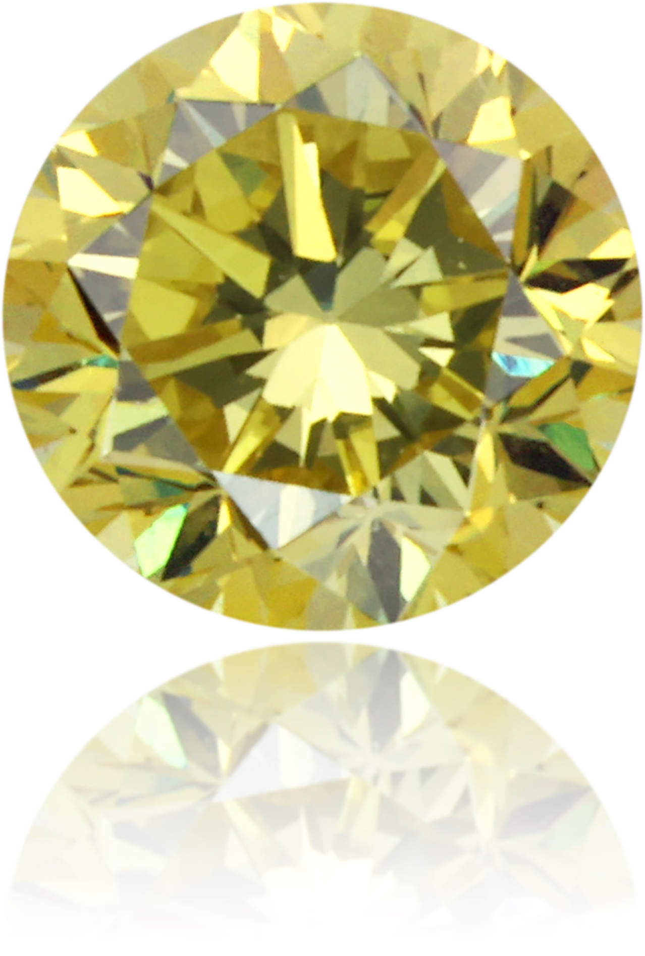 Natural Green Diamond Round 0.34 ct Polished