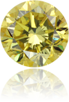 Natural Green Diamond Round 0.34 ct Polished