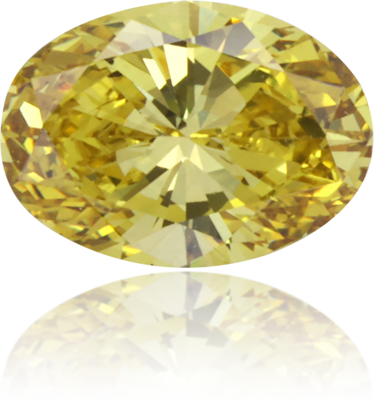 Natural Green Diamond Oval 0.50 ct Polished