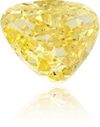 Natural Yellow Diamond Heart Shape 0.65 ct Polished