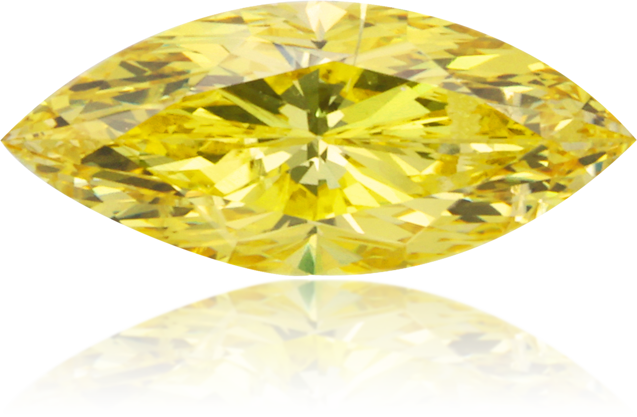Natural Yellow Diamond Marquise 0.80 ct Polished
