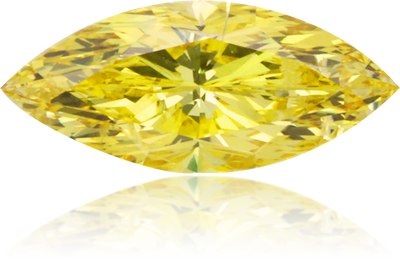 Natural Yellow Diamond Marquise 0.80 ct Polished