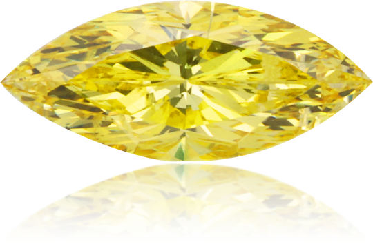 Natural Yellow Diamond Marquise 0.80 ct Polished