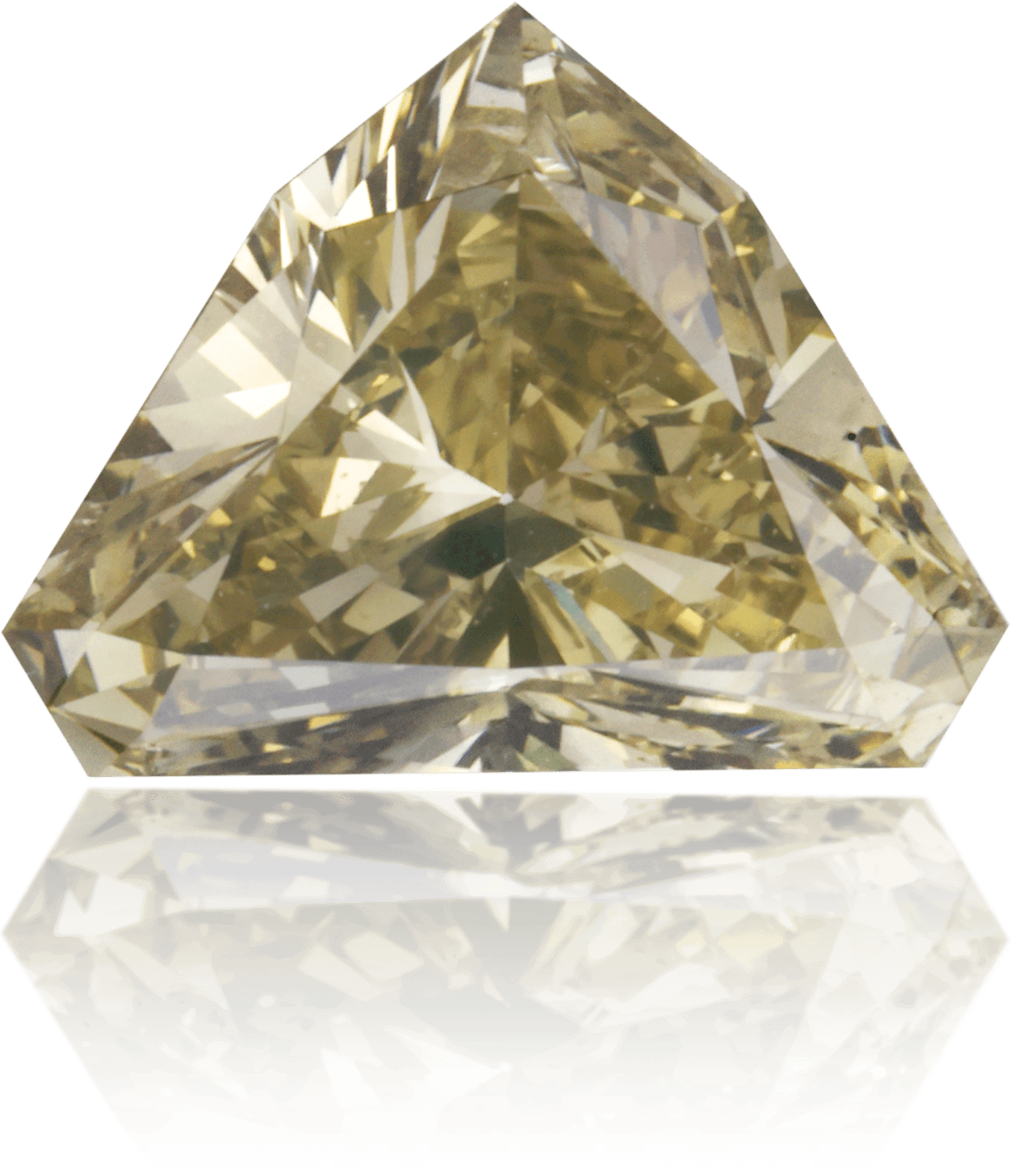 Natural Green Diamond Shield 0.82 ct Polished