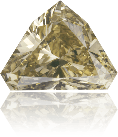 Natural Green Diamond Shield 0.82 ct Polished