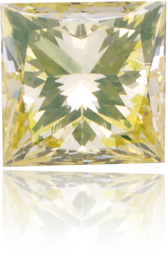 Natural Yellow Diamond Square 0.37 ct Polished