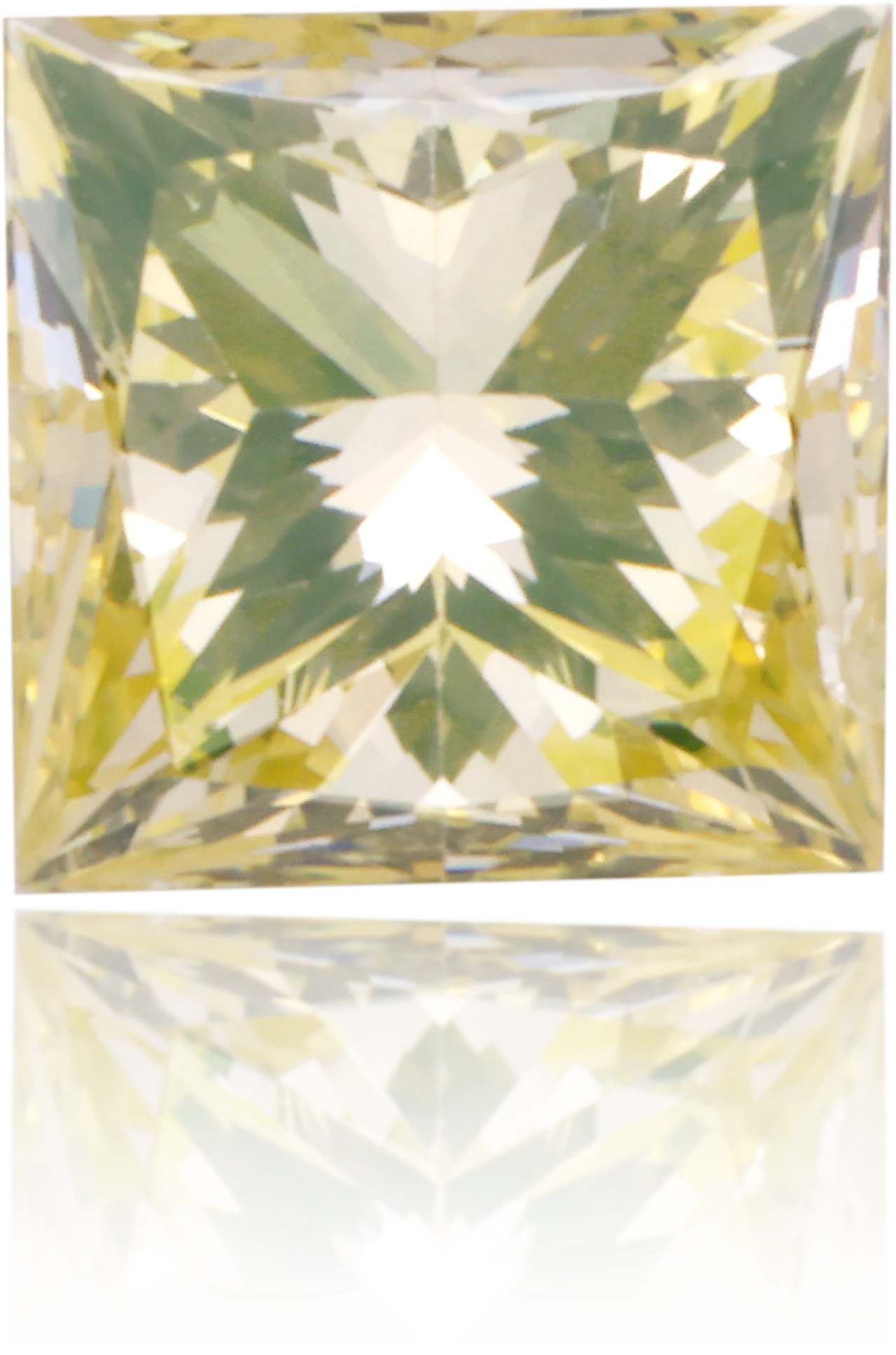 Natural Yellow Diamond Square 0.37 ct Polished