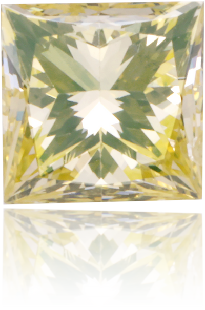 Natural Yellow Diamond Square 0.37 ct Polished
