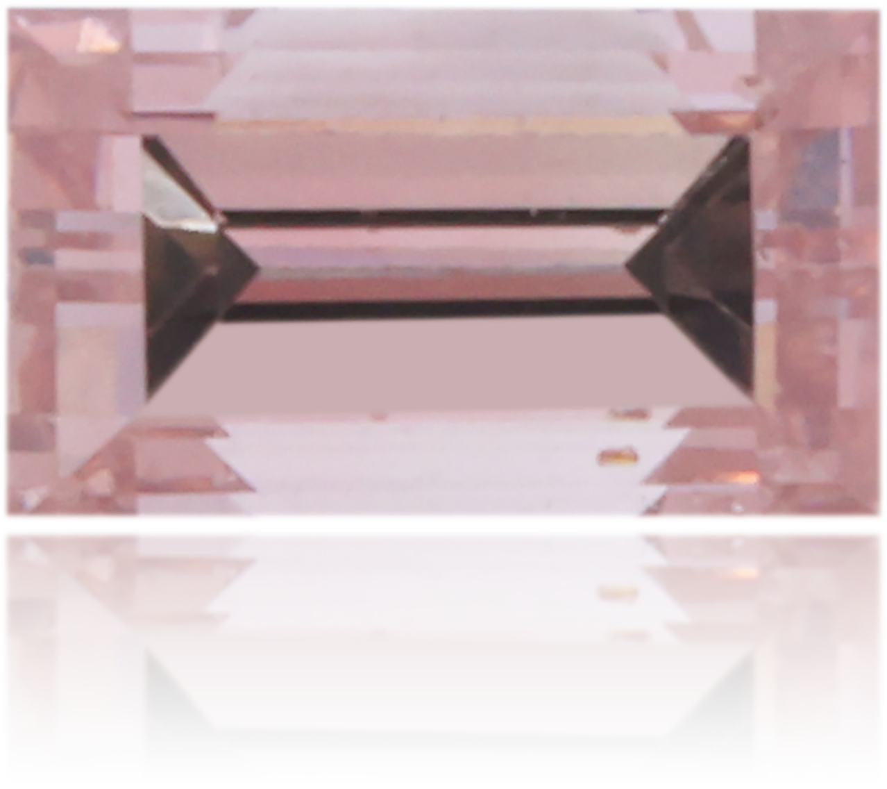 Natural Pink Diamond Baguette 0.19 ct Polished