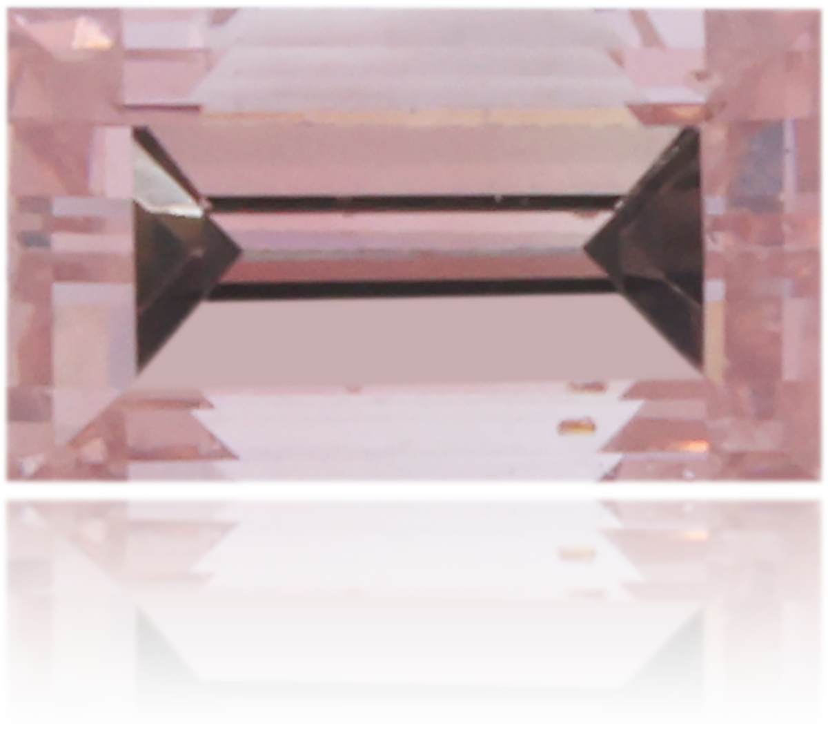 Natural Pink Diamond Baguette 0.19 ct Polished