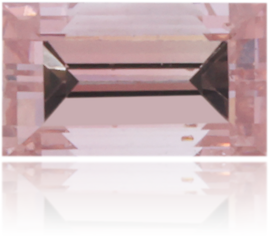Natural Pink Diamond Baguette 0.19 ct Polished