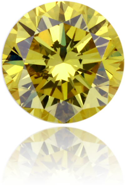 Natural Green Diamond Round 0.76 ct Polished