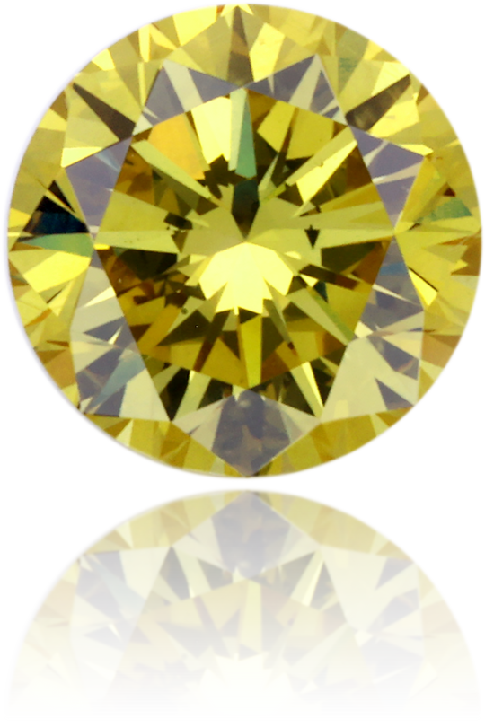 Natural Green Diamond Round 0.76 ct Polished