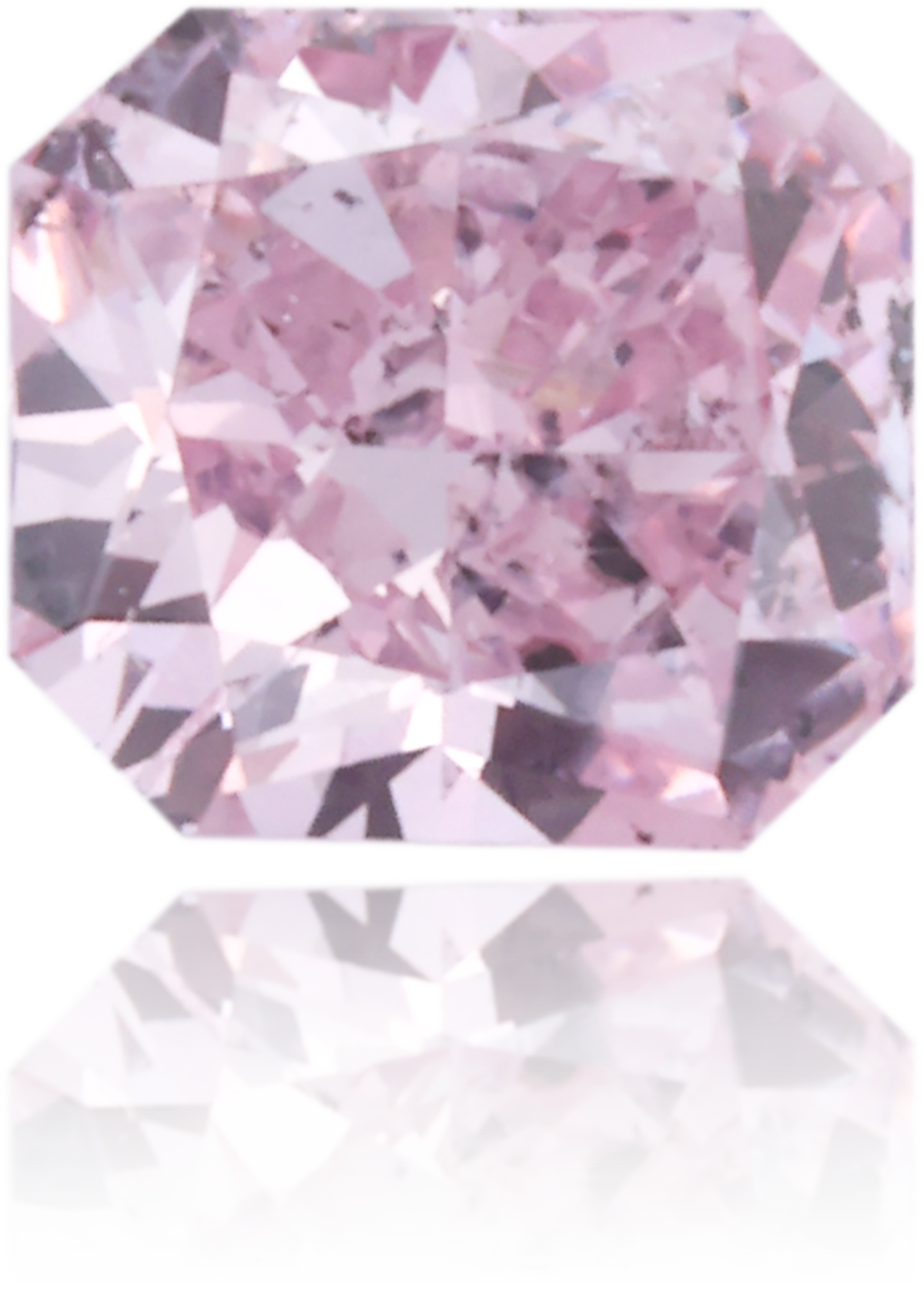 Natural Purple Diamond Rectangle 0.27 ct Polished