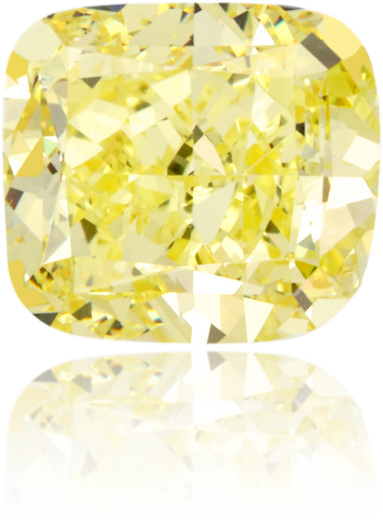 Natural Yellow Diamond Rectangle 1.71 ct Polished