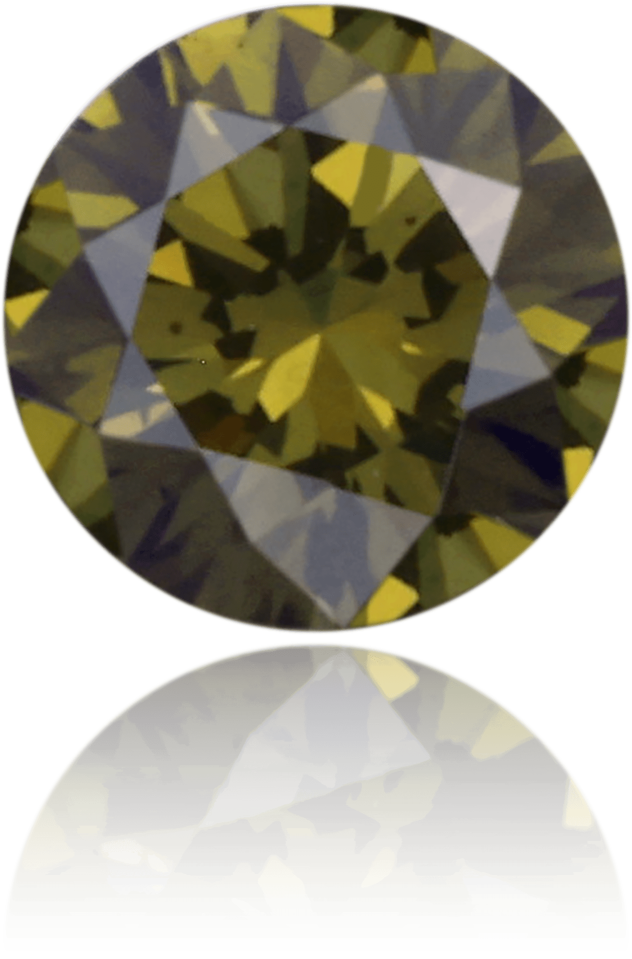 Natural Green Diamond Round 0.14 ct Polished