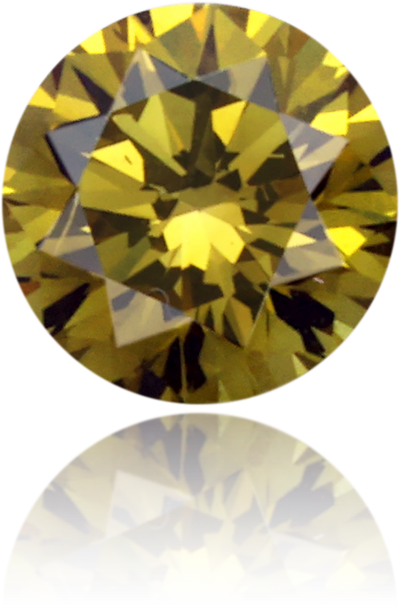 Natural Green Diamond Round 0.21 ct Polished