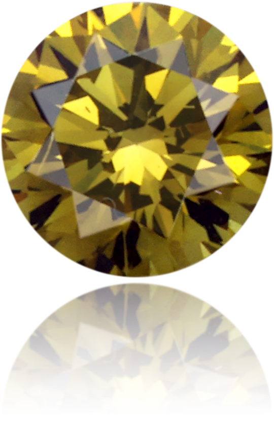 Natural Green Diamond Round 0.21 ct Polished