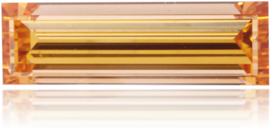 Natural Orange Diamond Baguette 0.49 ct Polished