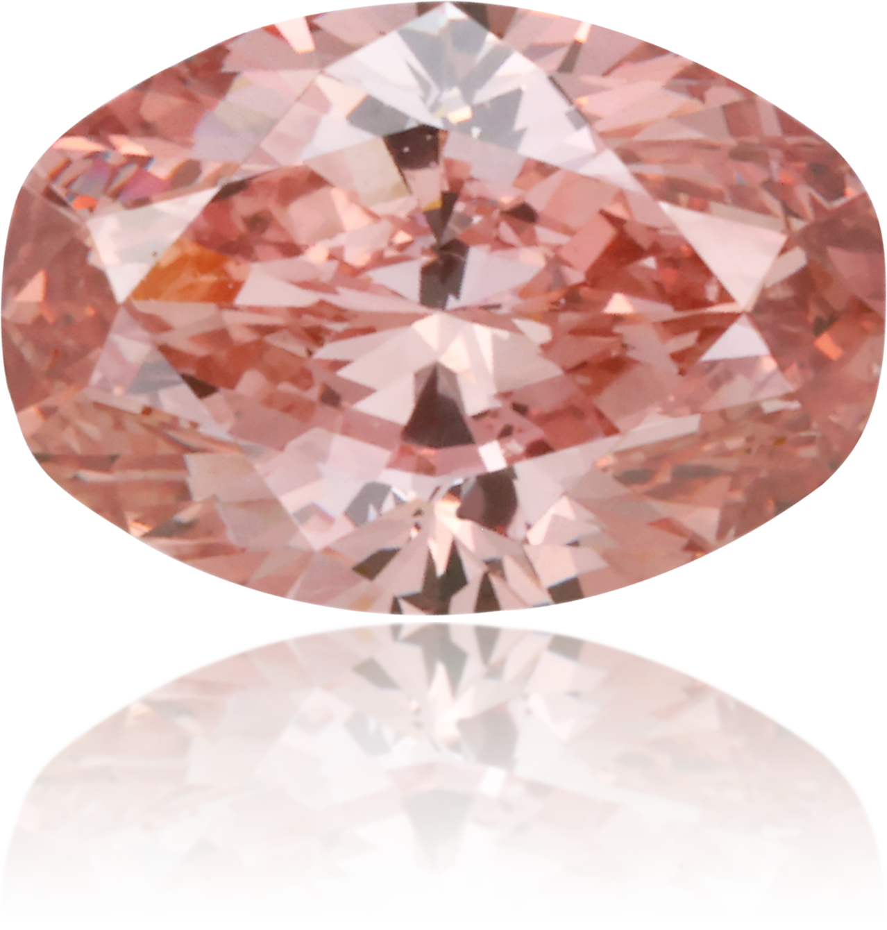 Natural Pink Diamond Oval 0.89 ct Polished