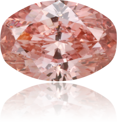 Natural Pink Diamond Oval 0.89 ct Polished