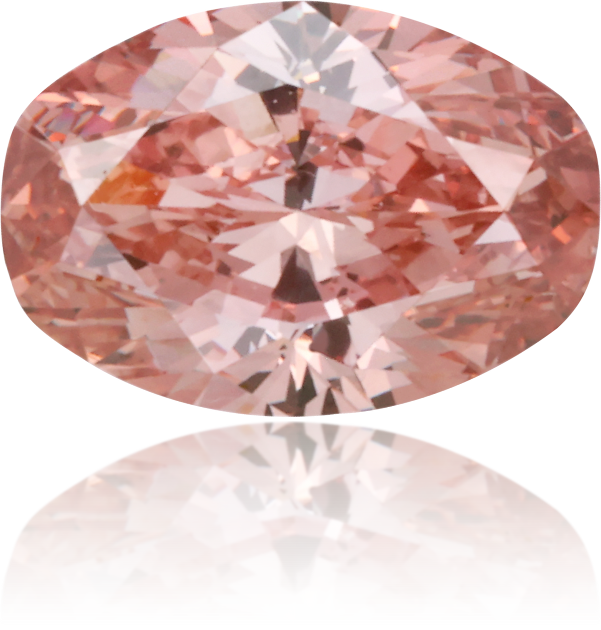 Natural Pink Diamond Oval 0.89 ct Polished