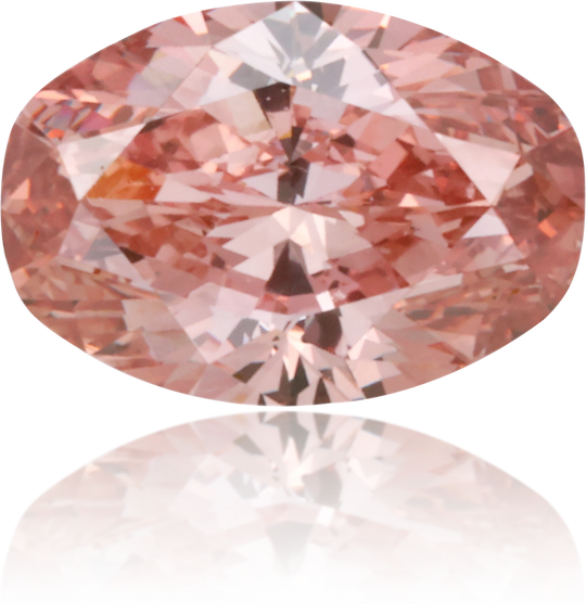 Natural Pink Diamond Oval 0.89 ct Polished