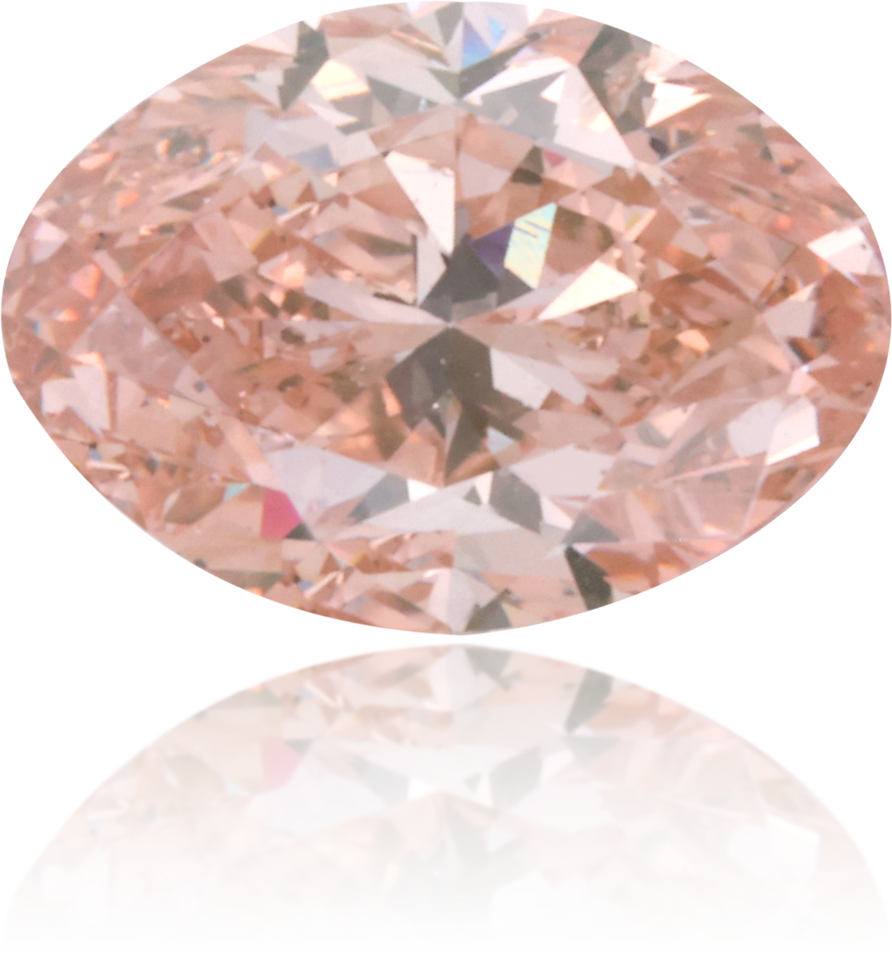 Natural Pink Diamond Oval 1.03 ct Polished