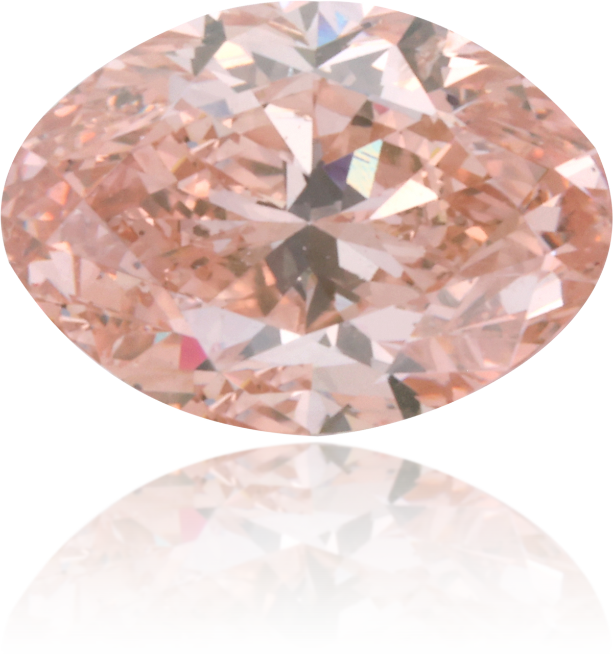 Natural Pink Diamond Oval 1.03 ct Polished