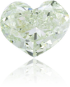 Natural Green Diamond Heart Shape 0.66 ct Polished