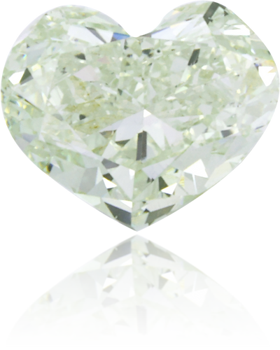 Natural Green Diamond Heart Shape 0.66 ct Polished