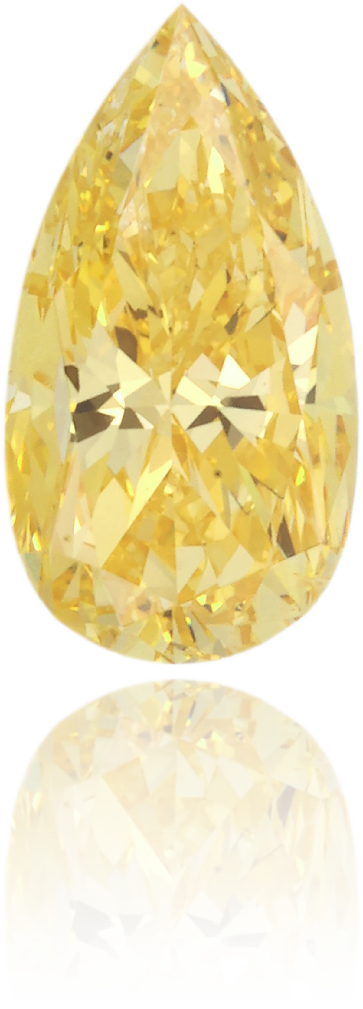 Natural Yellow Diamond Pear Shape 1.91 ct Polished