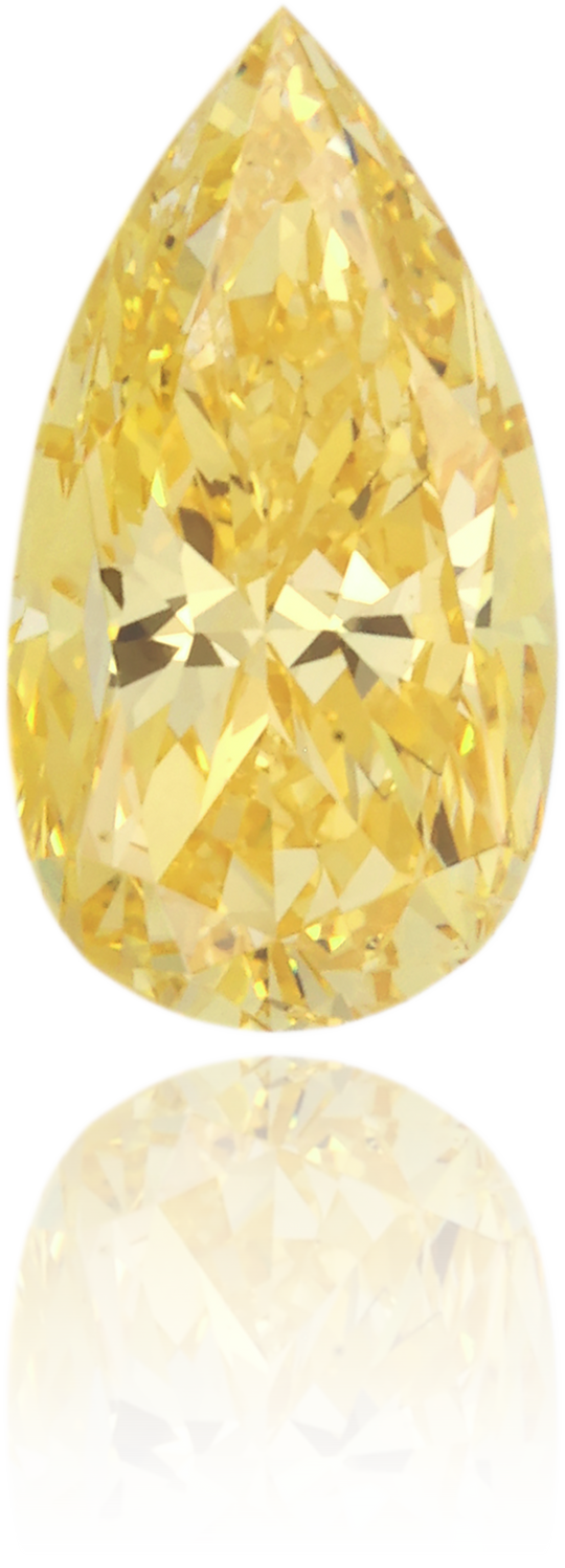 Natural Yellow Diamond Pear Shape 1.91 ct Polished