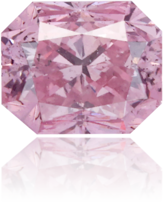 Natural Pink Diamond Rectangle 0.69 ct Polished