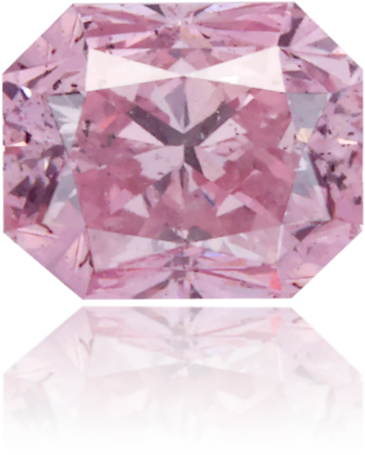 Natural Pink Diamond Rectangle 0.69 ct Polished