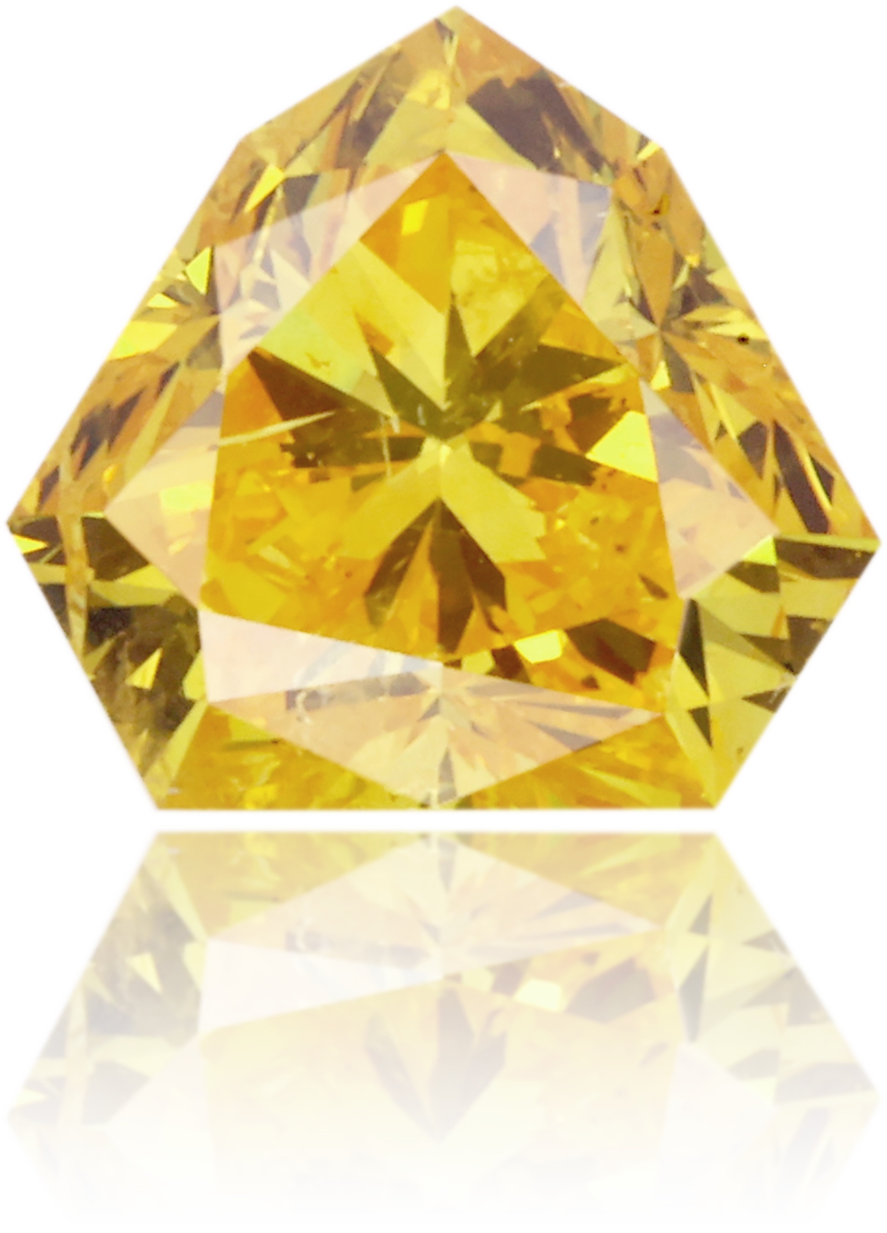 Natural Yellow Diamond Shield 0.88 ct Polished
